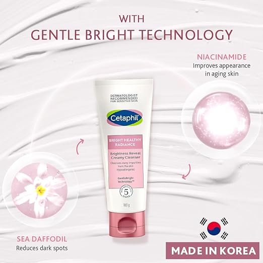 CETAPHIL Bright Healthy Radiance  Creamy Cleanser 100g Cetaphil