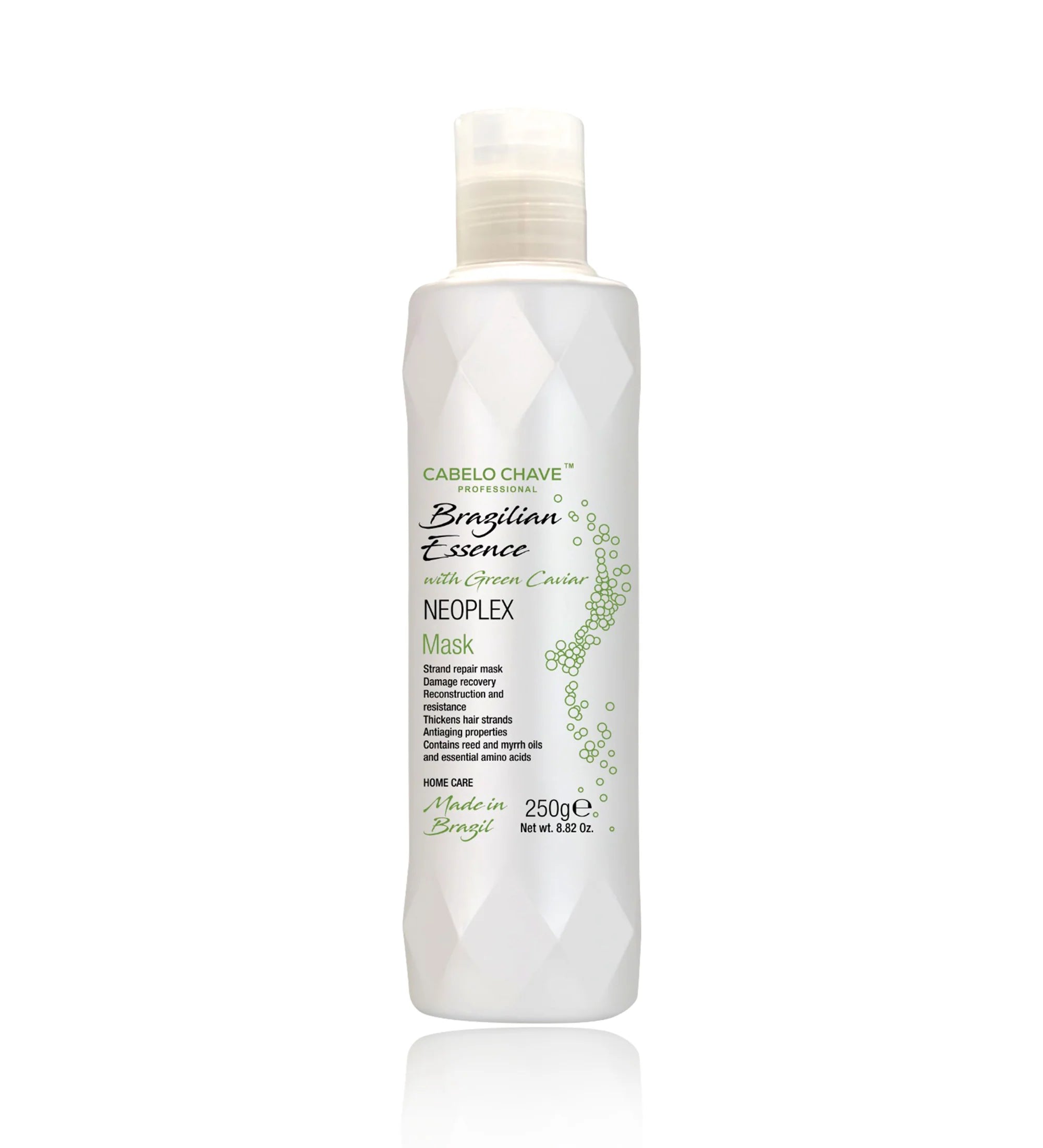 CABELO CHAVE PROFESSIONAL Brazilian Essence With Green Caviar Neoplex Mask 250g CABELO CHAVE PROFESSIONAL