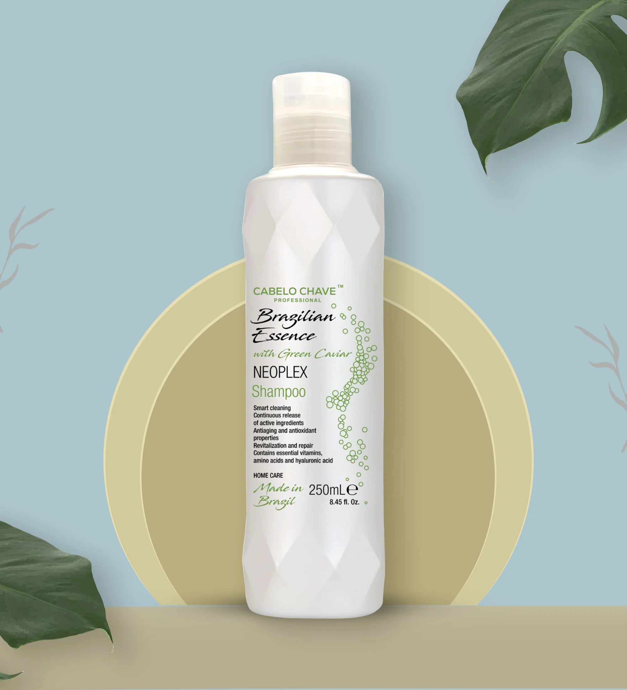 CABELO CHAVE PROFESSIONAL Brazilian Essence With Green Cavier Neoplex Shampoo 250ml CABELO CHAVE PROFESSIONAL