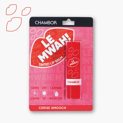 CHAMBOR  Tinted Lip Balm  Cerise Smooch-103 Chambor
