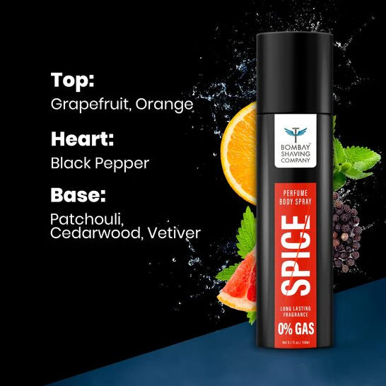 Spice Body Spray, 150ml ( pack of 2 ) Bombay Shaving Company