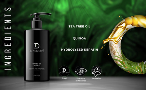DE FABULOUS Tea Tree Oil Shampoo 250ml De Fabulous