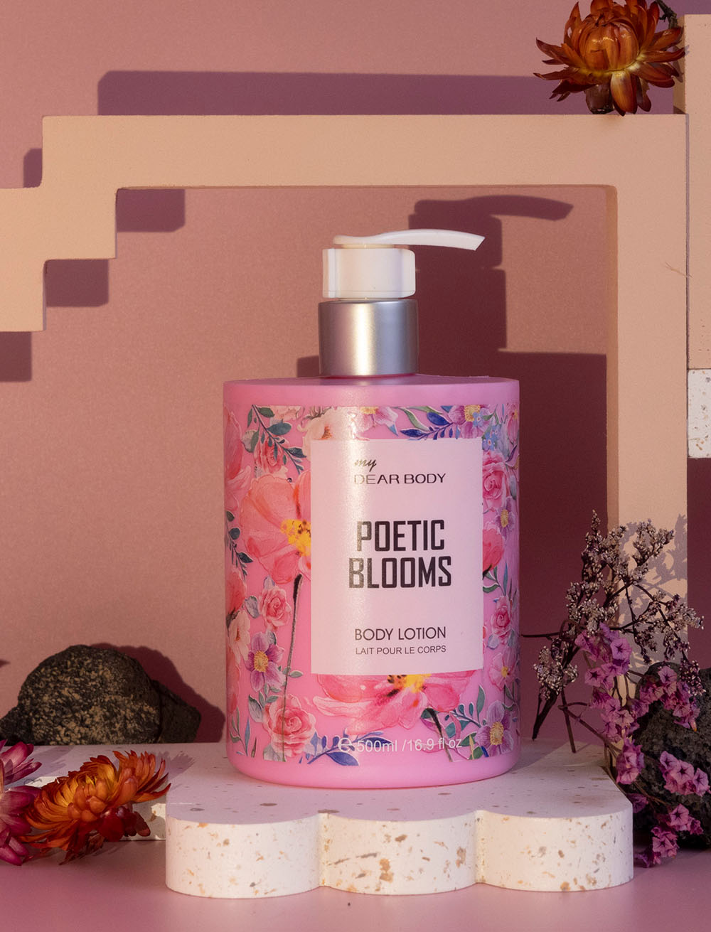 DEAR BODY POETIC BLOOMS BODY LOTION 500ML DEAR BODY