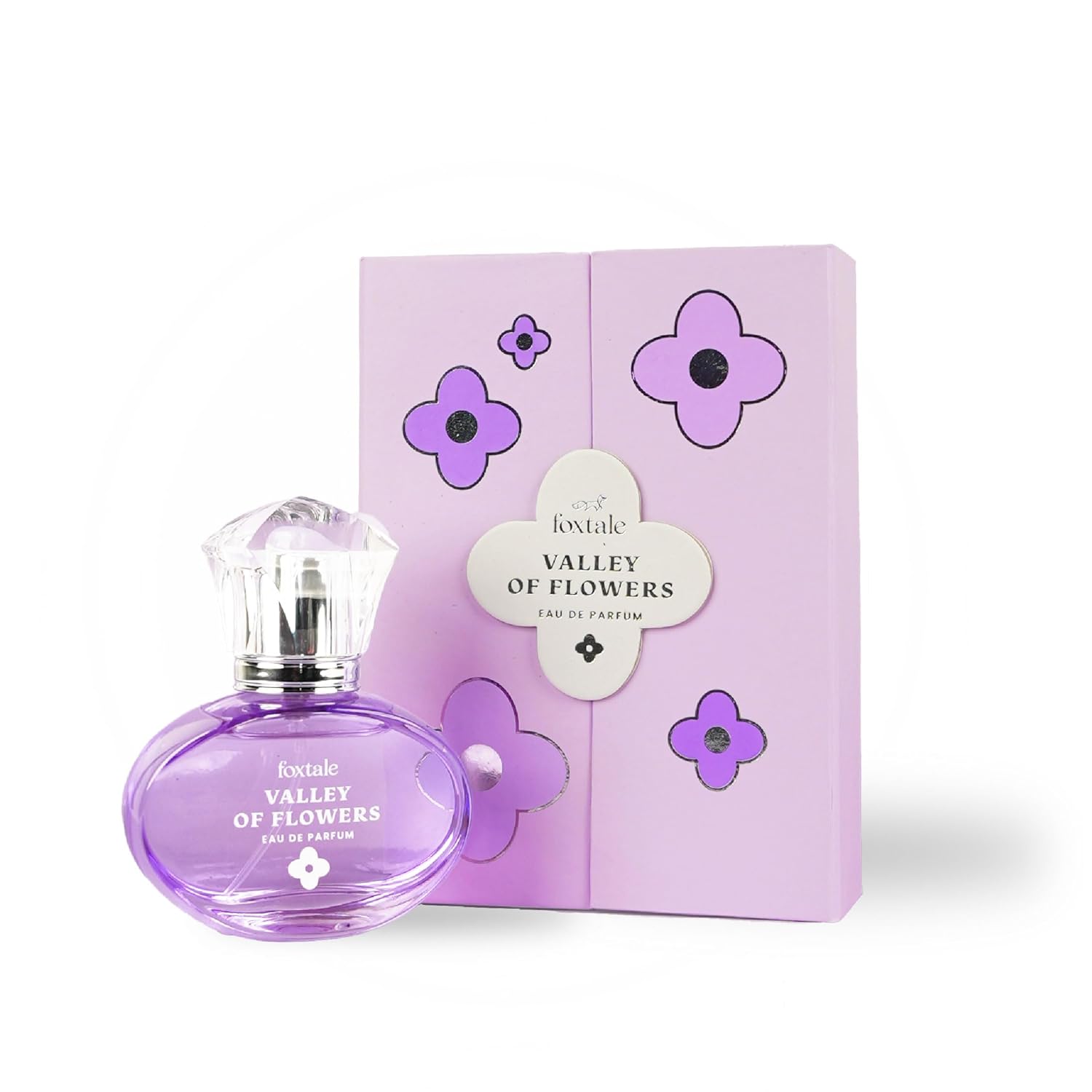 Foxtale Valley of Flowers Eau De Parfum 50 ML  | Long Lasting Floral Perfume | With Notes of Jasmine Sambac, Green Mandarin & Madagascar Vanilla | Luxury Perfume
