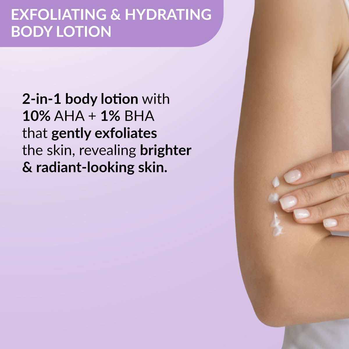 Fixderma Durave 10% AHA + 1% BHA Deep Exfoliating Body Lotion with Lactic & 1% Salicylic Acid | Body Exfoliator | Body Lotion for Women & Men | Moisturizer for Body for All Skin Types - 200 ml Fixderma