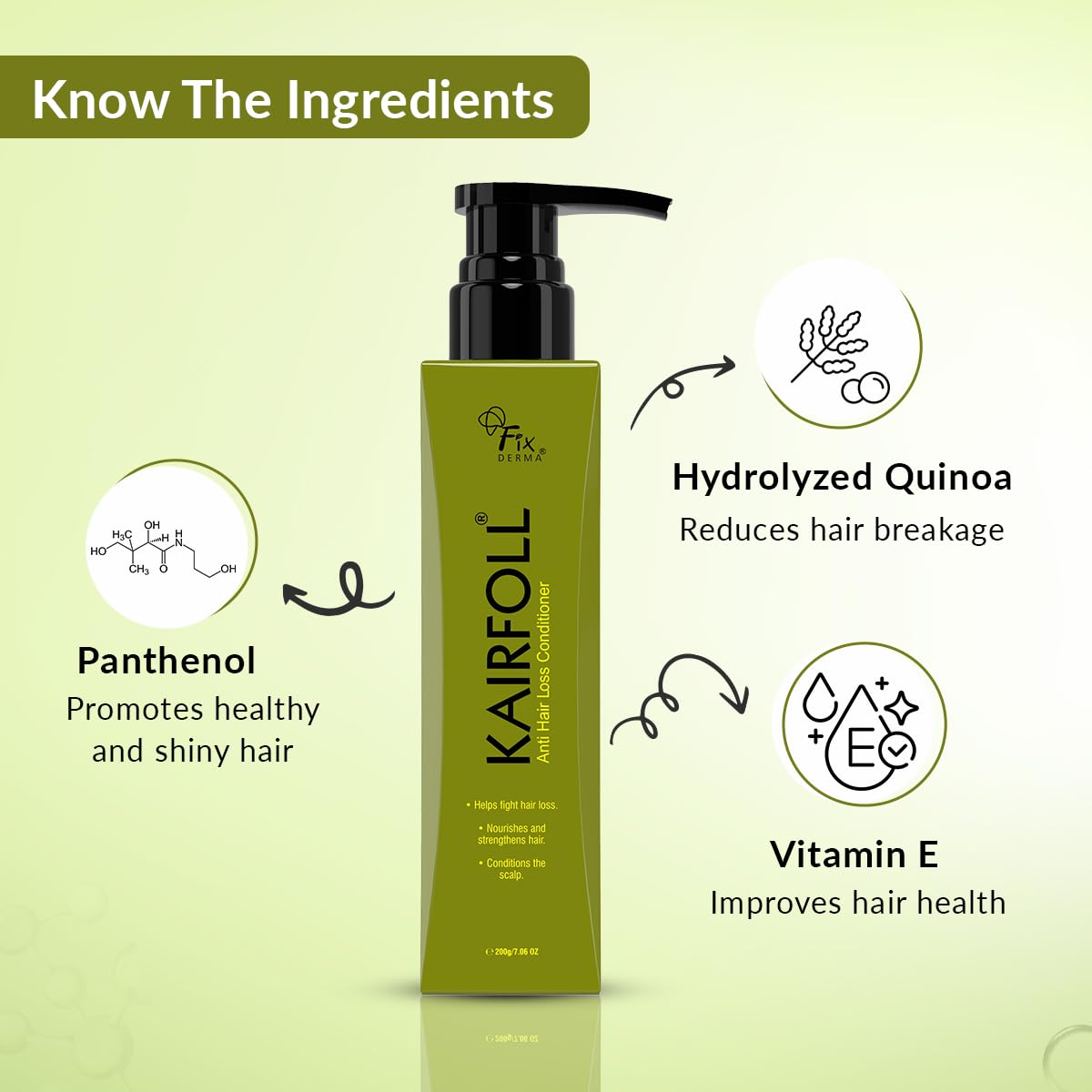 FIXDERMA Kairfoll Anti Hair Loss Conditioner Conditioner For Hair Growth & Hair Fall Control Hair Conditioner For Dry Frizzy Hair Conditioner For Women - 200G Fixderma