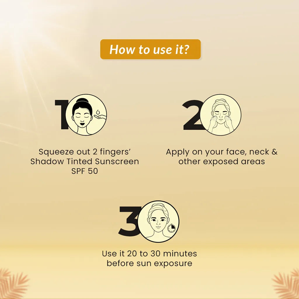 Fixderma Shadow Rx Tinted Sunscreen For Face SPF 50 | Dermatologist-Recommended sunscreen with a sheer tint 30G Fixderma