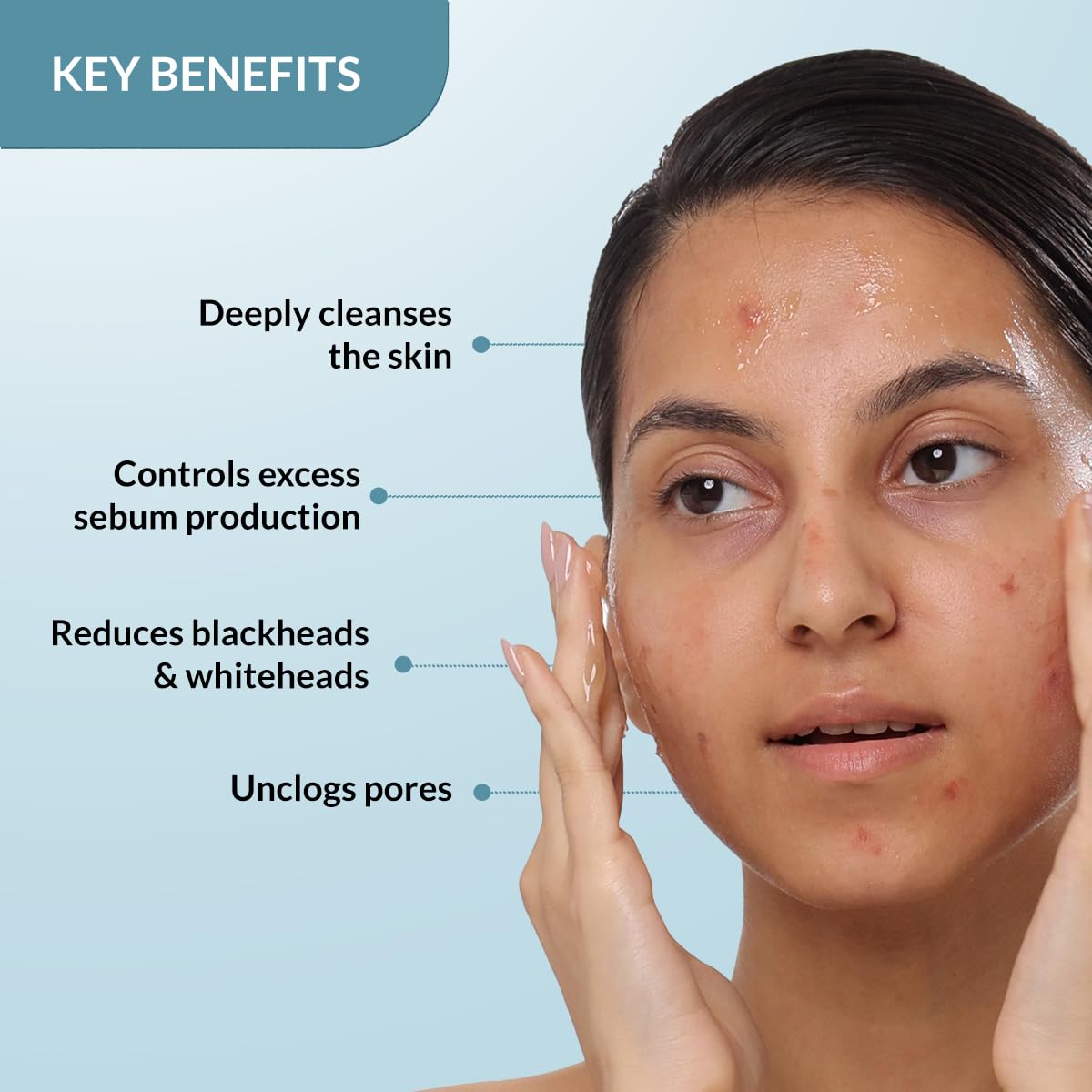 Fixderma 2% Salicylic Acid Face Wash for Oily Skin | Sulphate Free | Face Cleanser for Acne or Pimples | Acne Clearing Face Wash for Men & Women - 60 ML Fixderma