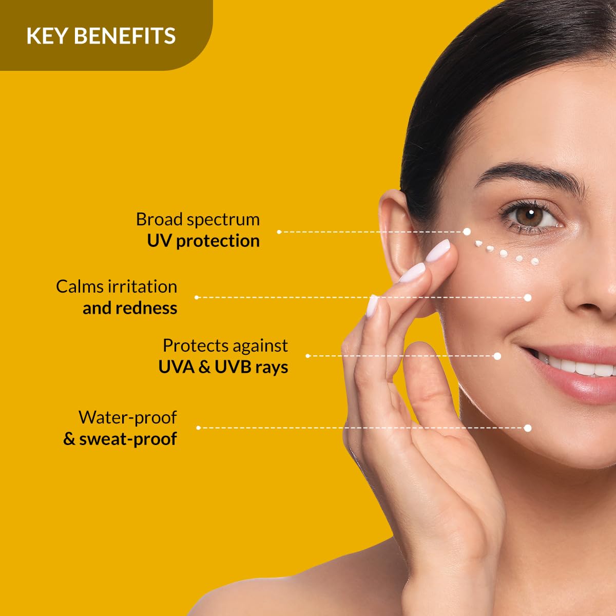 Fixderma Shadow Sunscreen SPF 50+ Cream | Sunscreen for Dry Skin | Sunscreen for UVA & UVB Protection | Non Greasy & Water Resistant - 40 gm Fixderma