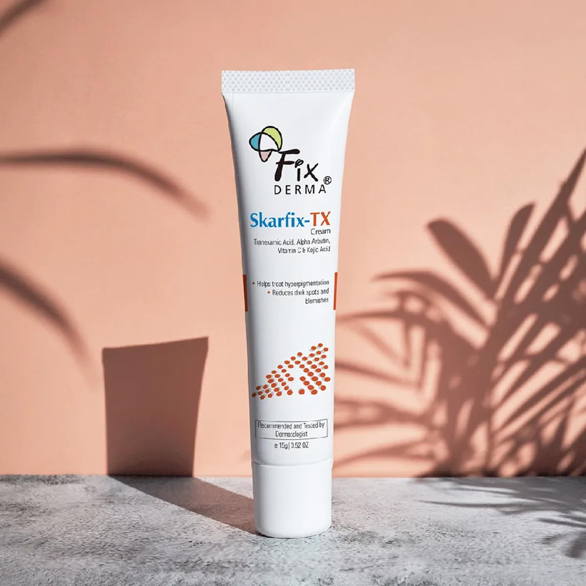 Fixderma Tranexamic Acid + 2% Kojic Acid + 1% Arbutin SKARFIX -TX Face Cream | Pigmentation Removal Cream | Kojic Acid Cream | Uneven Skin Tone - 15 gm Fixderma