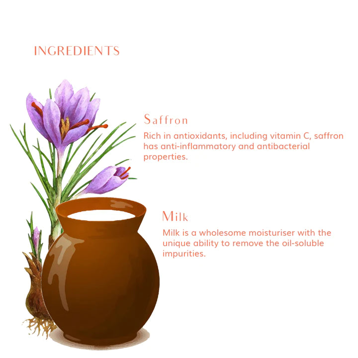 GLOBAL BEAUTY SECRETS Indian Milk & Saffron Toner  100ml GLOBAL BEAUTY SECRETS