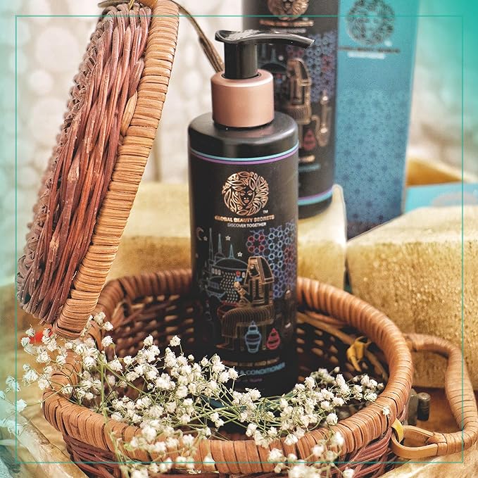GLOBAL BEAUTY SECRETS Turkish Rose & Mint Conditioner  200 ml GLOBAL BEAUTY SECRETS