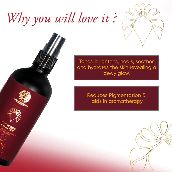 GLOBAL BEAUTY SECRETS Pushpanjali Floral Dew  100ml GLOBAL BEAUTY SECRETS