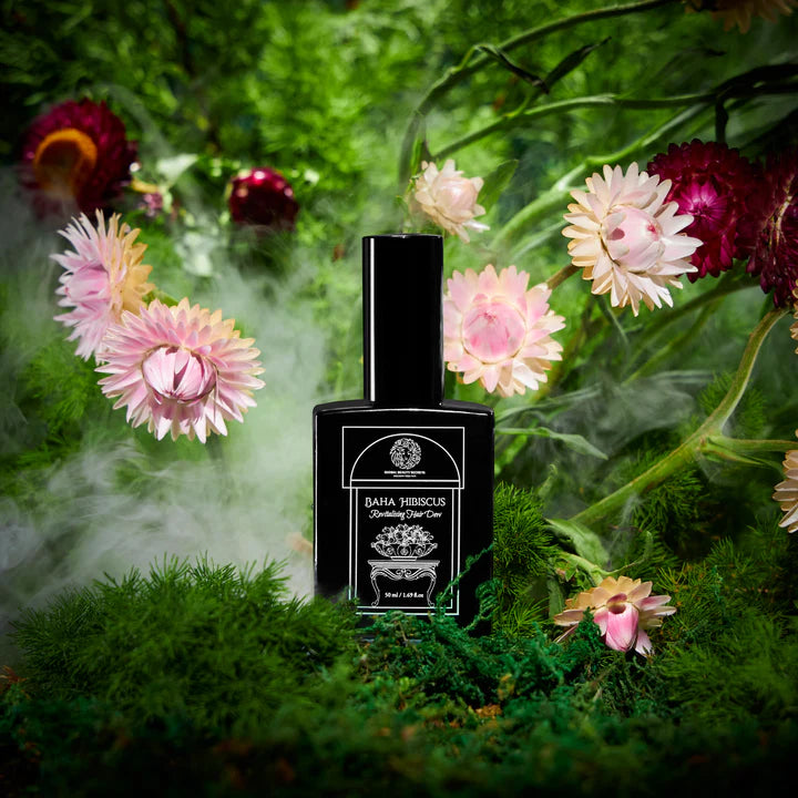 GLOBAL BEAUTY SECRETS Baha Hibiscus Revitalising Hair Dew 50ml GLOBAL BEAUTY SECRETS