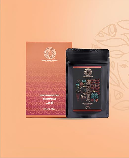 GLOBAL BEAUTY SECRETS  Egyptian Gold Dust Face Masque 100g GLOBAL BEAUTY SECRETS