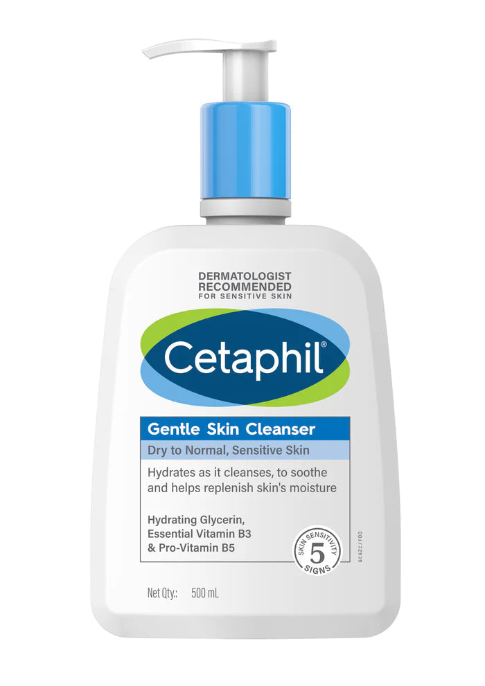 Cetaphil Gentle Skin Cleanser for Dry to Normal, Sensitive Skin | 500ML Cetaphil