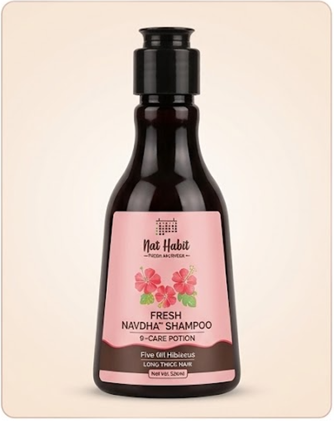 Nat Habit Five Oil Hibiscus Repair Navdha Shampoo 125ml Nat Habitat