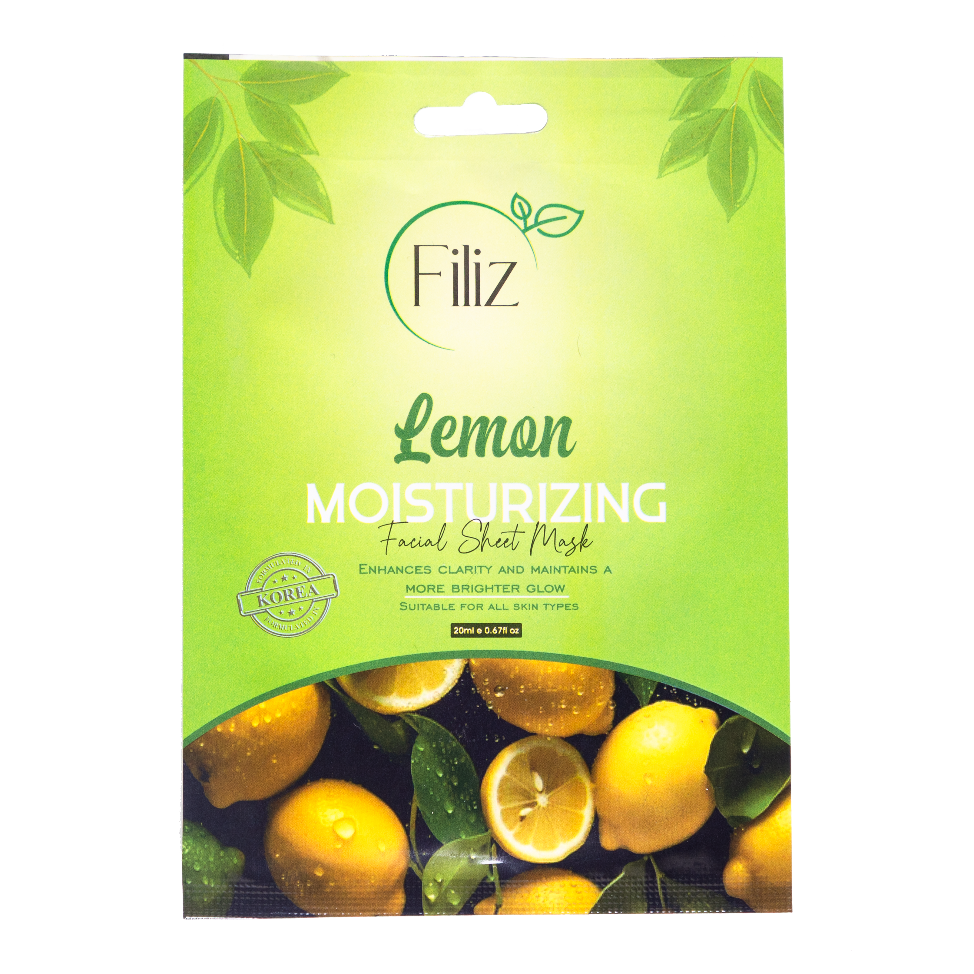 Filiz Lemon Moisturizing Sheet Mask Beauty Bumble
