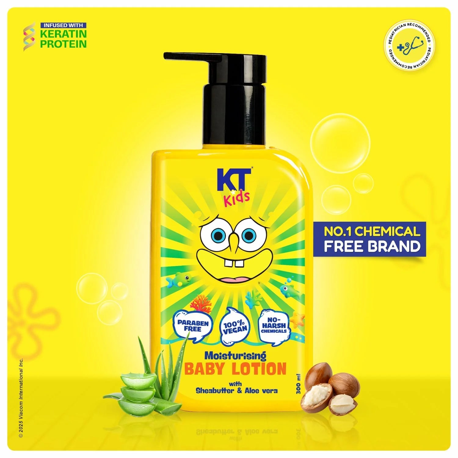 Moisturizing Kids Lotion for Boys & Girls (3+ Years) | Hydrating, Non-Greasy Daily Care | 300ml KT KIDS