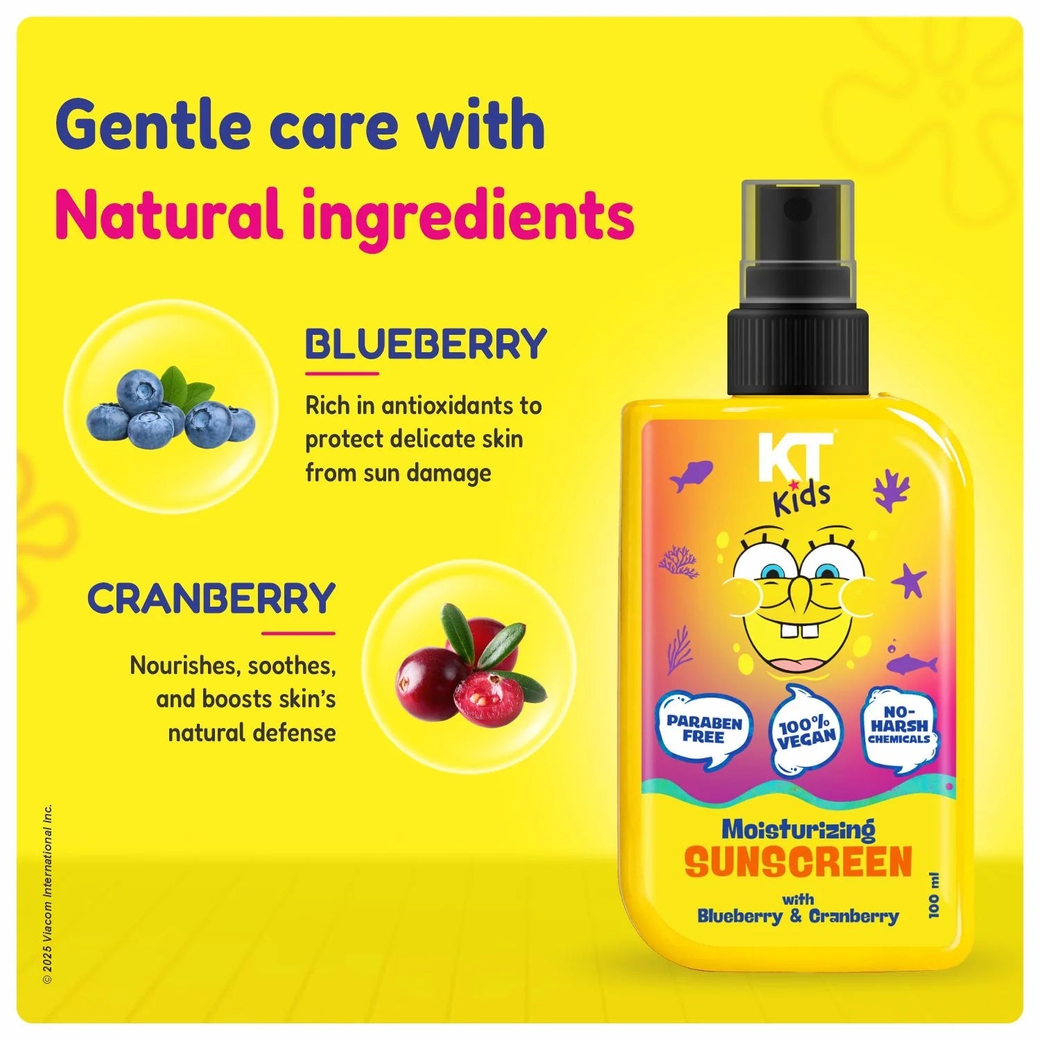 KT KIDS Moisturizing Sunscreen Spray for Boys & Girls 3+ Years | UVA & UVB Protection | Hydrating & Gentle Formula | 100ml KT KIDS