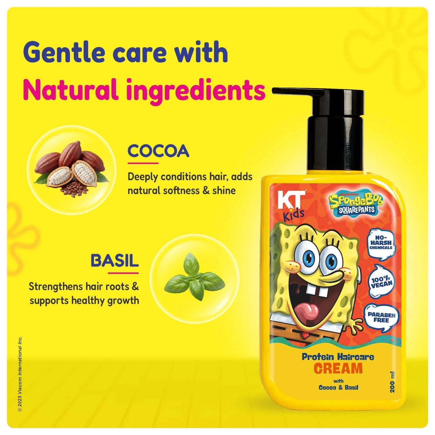 Protein Haircare Cream for Kids (3+ Years) | Nourishing & Conditioning Hair Cream for Boys & Girls | 200ml KT KIDS