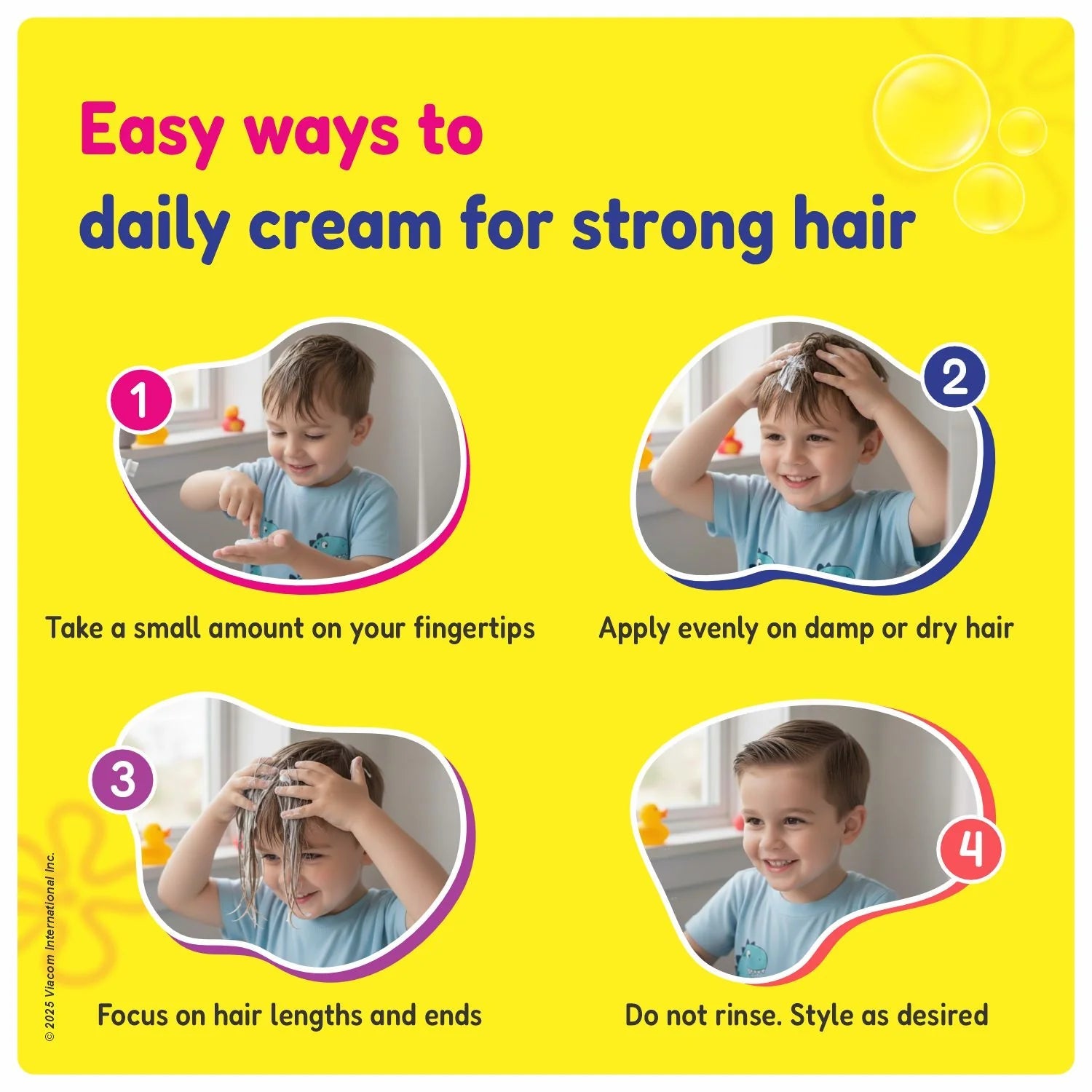 Protein Haircare Cream for Kids (3+ Years) | Nourishing & Conditioning Hair Cream for Boys & Girls | 200ml KT KIDS