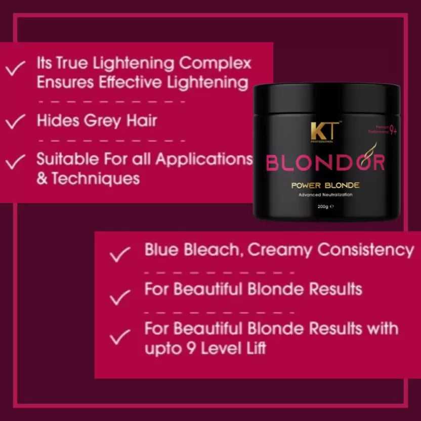 KT PROFESSIONAL Blonder Power Blonde - 200g KT Professional