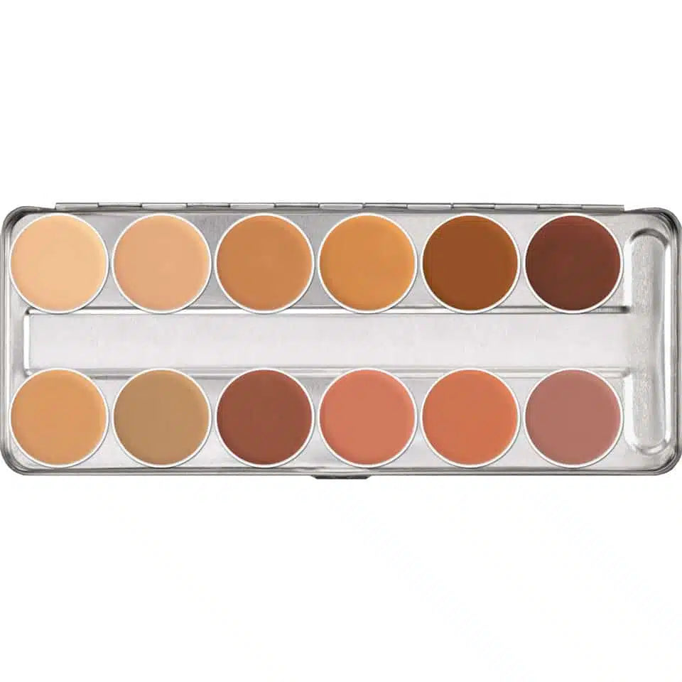 KRYOLAN PROFESSIONAL  Derma Colour Cream Pallete With 12 Shades Bridal  1 KRYOLAN PROFESSIONAL