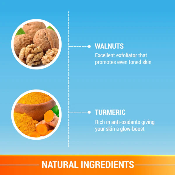 User LOTUS HERBALS Detan After-Sun Face Scrub Walnut &Turmeric Lotus Herbal