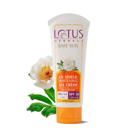 LOTUS HERBALS UV Shield Whitening Gel Cream SPF 50 Lotus Herbal