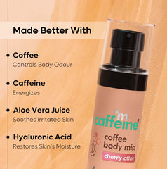 mCaffeine Energizing Coffee Body Mist -Cherry Affair 100ml mCaffeine