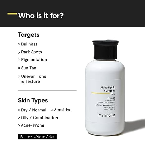 Minimalist Alpha Lipoic + Glycolic 07% Cleanser 100 ml Minimalist