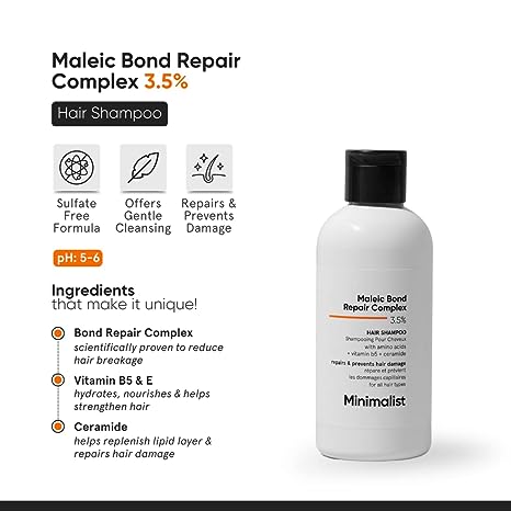 Minimilastic Maleic Bond Repair Complex 3.5% Hair Shampoo 250 ml Minimalist