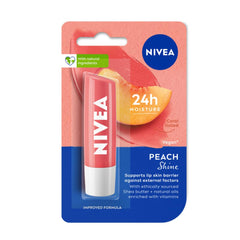 NIVEA Lip Balm ,Fruity Peach Shine, 4.8g NIVEA