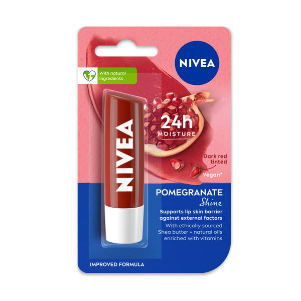NIVEA Lip Balm ,Fruity Promegranate Shine, 4.8g NIVEA