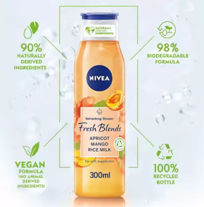 NIVEA Fresh Blends (APRICOT MANGO RICE) 300ml NIVEA