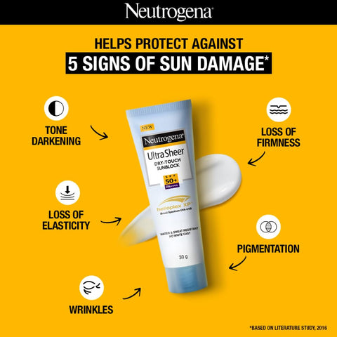Neutrogena Ultra Sheer Dry Touch Sunblock SPF 50+ Sunscreen 30g Neutrogena