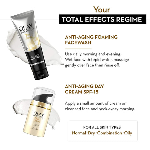Olay Total Effects 7 In One Foaming Cleanser & Day Cream SPF 15