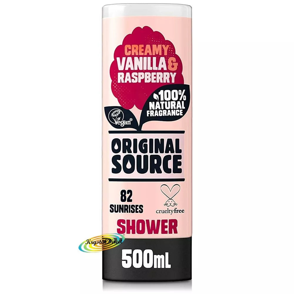 Original Source Vanilla and Raspberry Shower Gel 500 ml Original Source