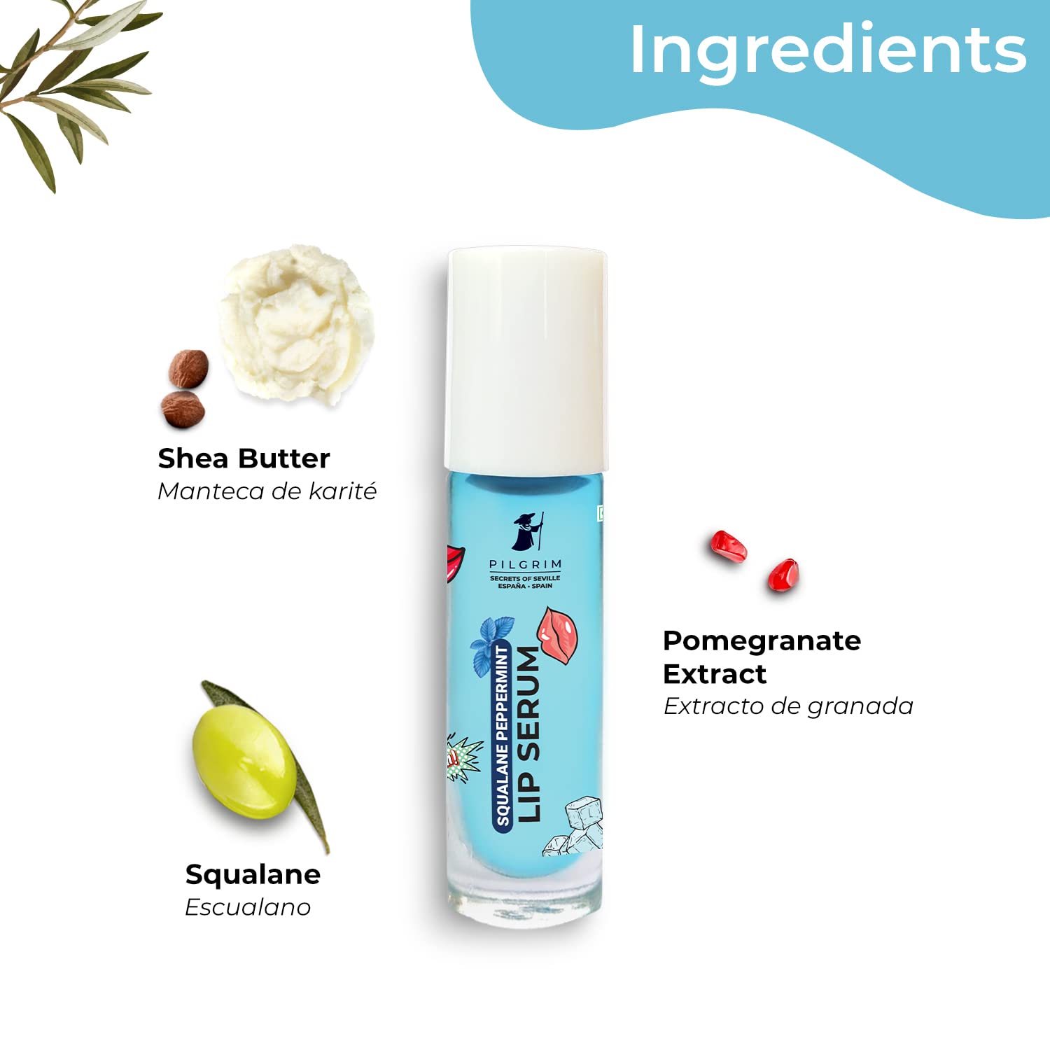 PILGRIM Squalane Peppermint Lip Serum 50ml pilgrim