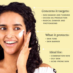 FOXTALE Matte Finish Sunscreen Provides 10 Hour skin brightness  50 ML Foxtale