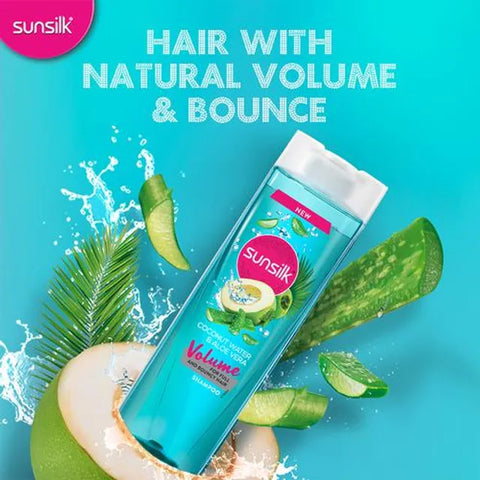 SUNSILK  Coconut Water & Aloe Vera Volume Hair Shampoo 195 ml Sunsilk