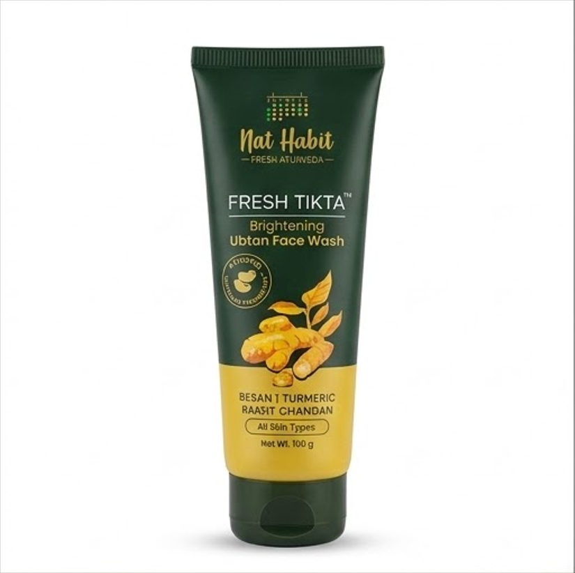 Nat Habit Detan Ubtan Face Wash, 100 g Nat Habitat