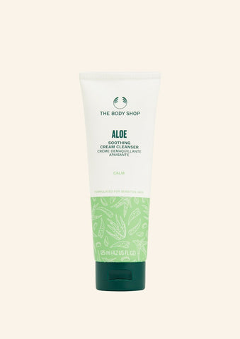 THE BODY SHOP Aloe Soothing Cream Cleanser- 125ML THE BODY SHOP