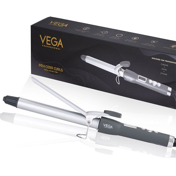 VEGA PROFESSIONAL Pro Cera Curls 25mm Curling Tong VEGA PROFESSIONAL