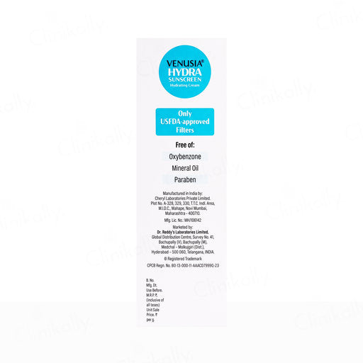 Dr. Reddys Venusia Hydra Sunscreen - 50Gm Dr Reddy's