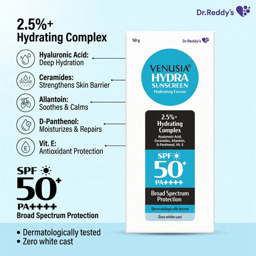 Dr. Reddys Venusia Hydra Sunscreen - 50Gm Dr Reddy's