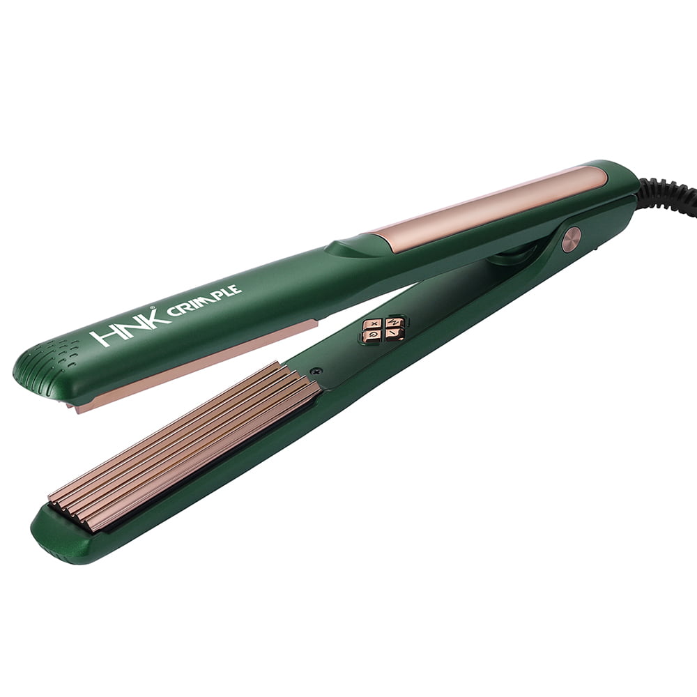 HNK Hair Crimper Rose Gold Titanium Plate HNK