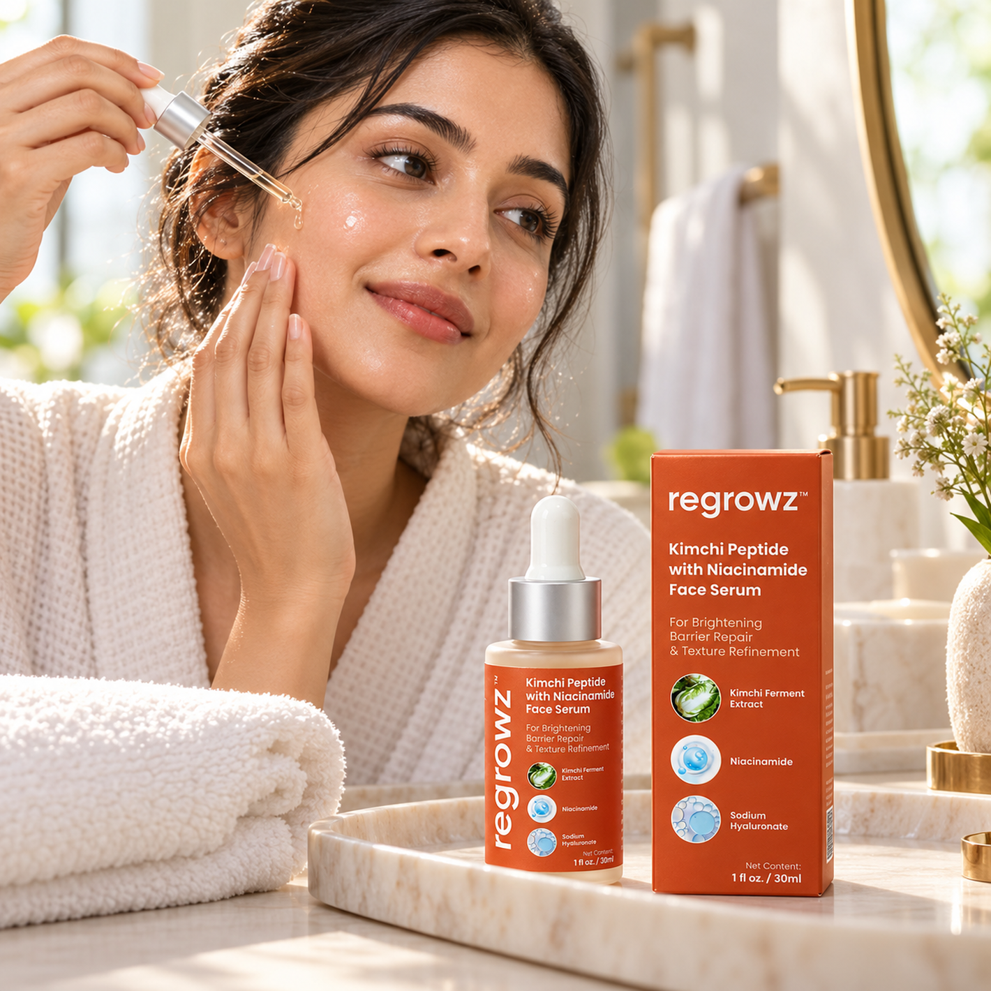 Regrowz Kimchi Peptide With Niacinamide Face Serum REGROWZ