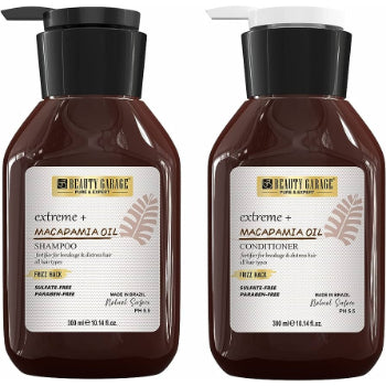 Beauty Garage Pure & Expert Macadamia Oil Shampoo + Conditioner (Pack of 2) 300ml Beauty Garage